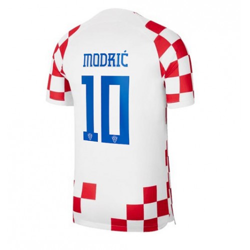 Chorwacja Luka Modric #10 Koszulka Podstawowych MŚ 2022 Krótki Rękaw